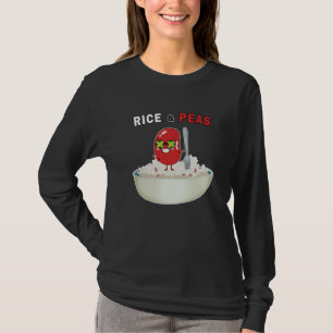 Camiseta Arroz e Feijão Jamaicano Cores da Bandeira Jamaica