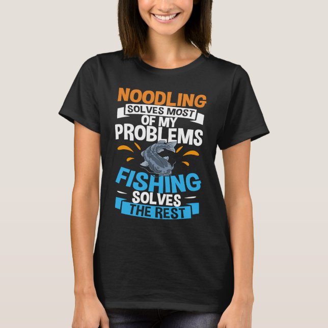 Camiseta Arroz Peixes-do-mato Pesca Palha e Captura Noodal (Frente)