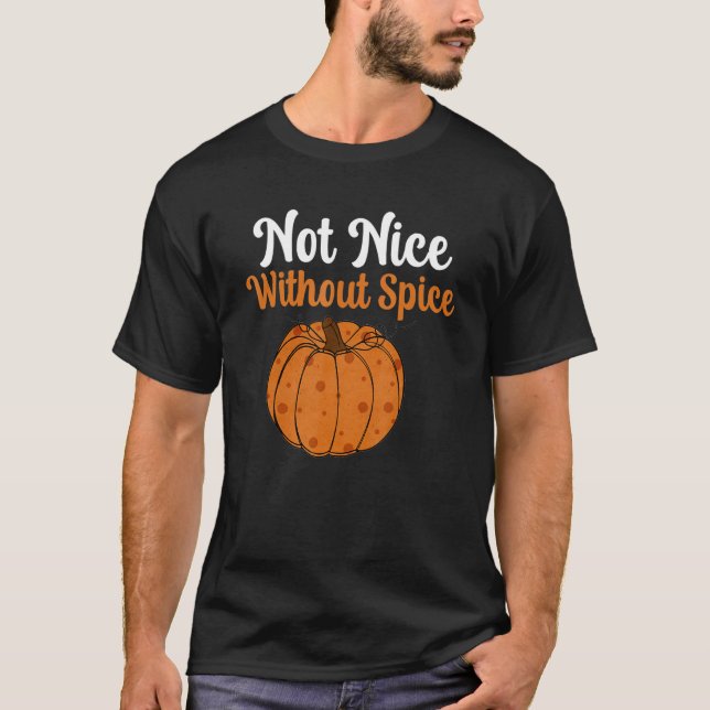 Camiseta Arroz Pumpkin Retro Não Legal Sem Halloween De Esp (Frente)