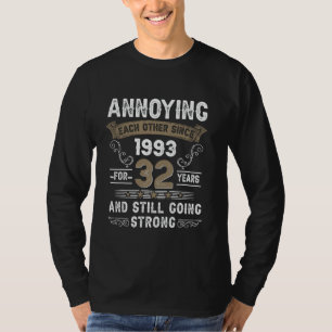 Camiseta Arruinando-Se Desde 1993 32ª Annive De Casamento