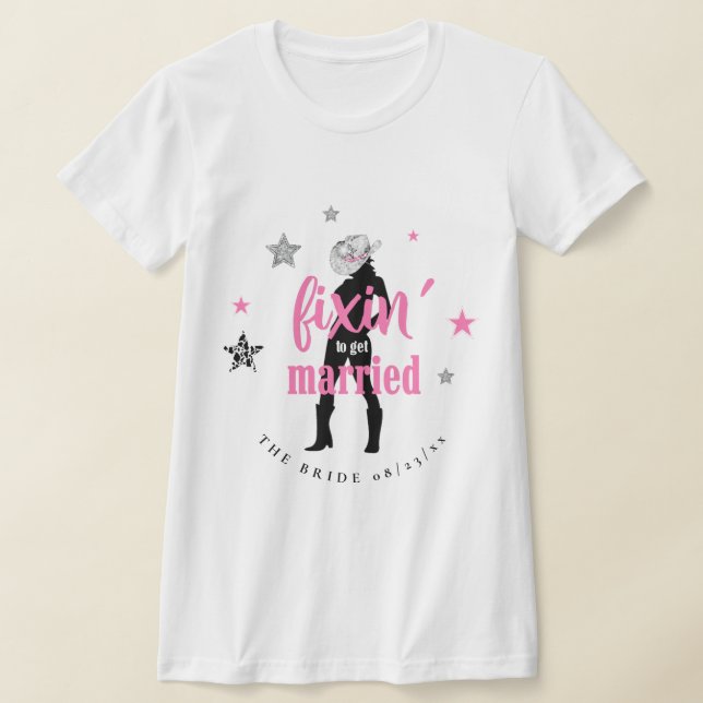 Camiseta Arrumando a Noiva Disco Despedida de Solteira ID92 (Postura )
