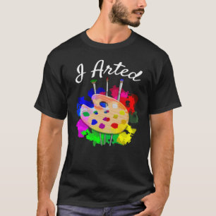 Camiseta Arrumei Pincéis de Artista Engraçado