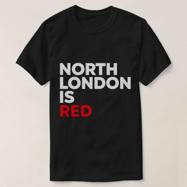 Camiseta Arsenal North London é Red (Frente do Design)