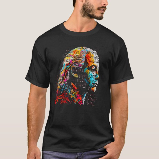 Camiseta Art Antonio Vivaldi Music Composer (Frente)