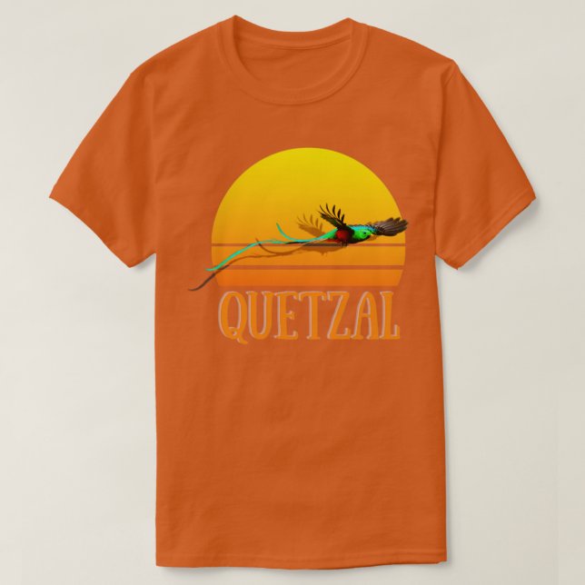Camiseta Art Bird Guatemala Birds Souvenir Quetzal 7 (Frente do Design)