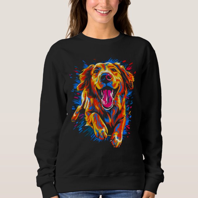 Camiseta Art Cute Golden Retriever Dog (Frente)