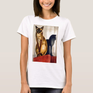 Camiseta Art Deco Cats