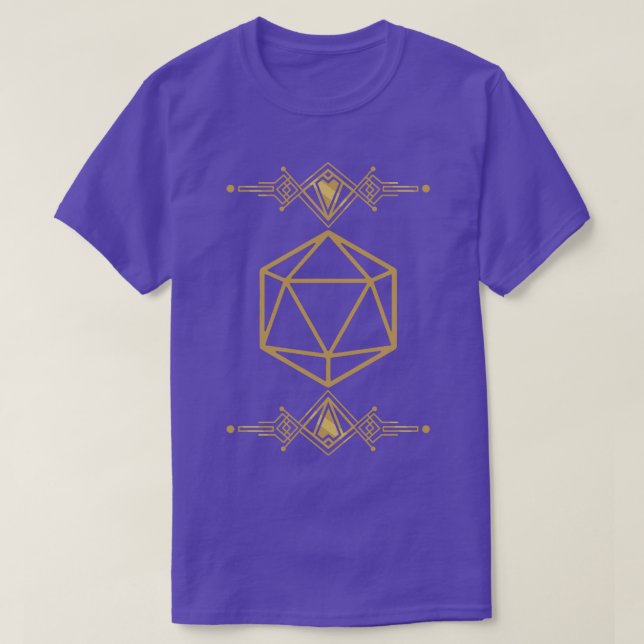 Camiseta Art Deco D20 1 (Frente do Design)