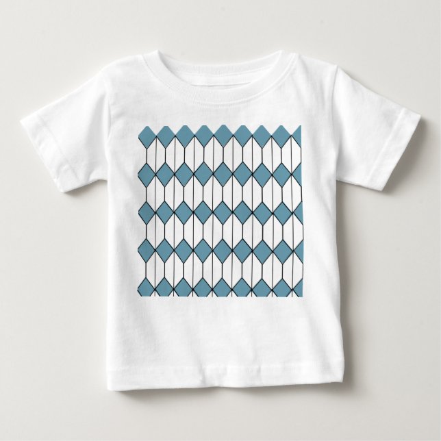 Camiseta Art Deco Diamantes e Hexágonos (Frente)