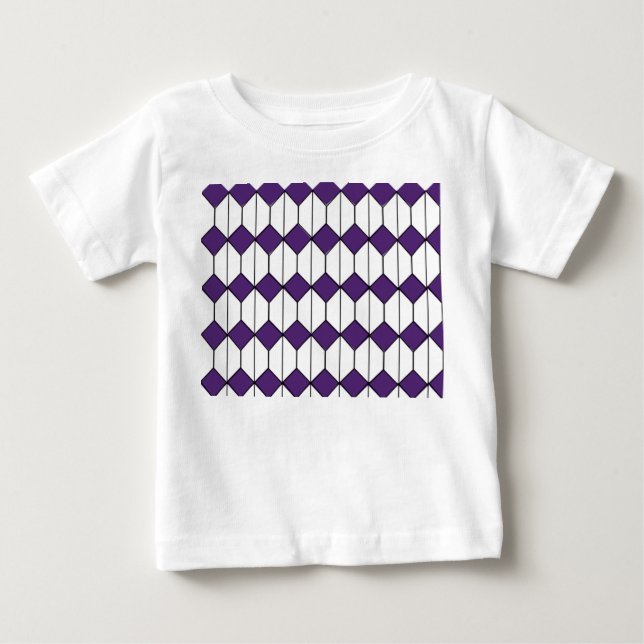 Camiseta Art Deco Diamantes e Hexágonos (Frente)