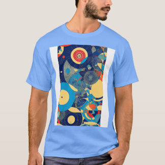 Camiseta Art Deco e BauhausInspiraram Arte do Círculo Moder