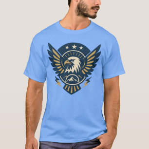Camiseta Art-Deco Eagle Emblem - Crest Geométrico