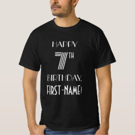 Camiseta Art Deco Estilo Inspirado 7 Festa de aniversário C