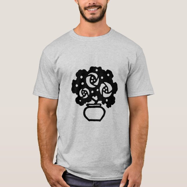 Camiseta Art Deco Flowers (Frente)