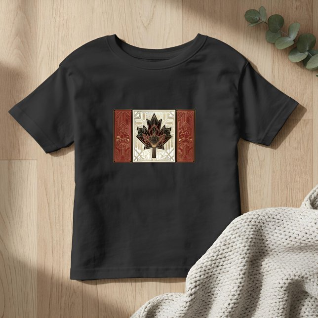 Camiseta Art Deco Heritage Flag | Canada | 1920s (Styled Shot)