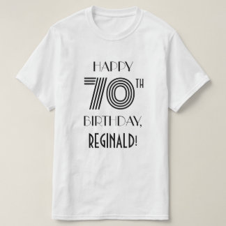 Camiseta Art Deco Inspira Festa de aniversário de aparência