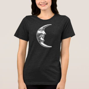 Camiseta Art Deco Moon - Prata Brutada
