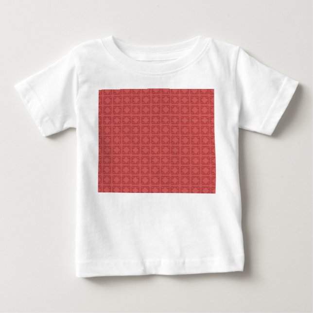 Camiseta Art Deco Red Squares (Frente)