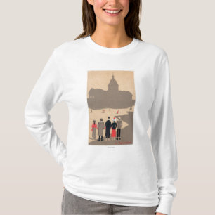 Camiseta Art deco SceneParis de Le Panteão, France