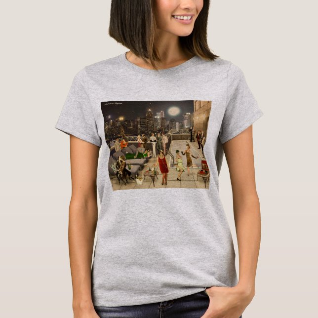 Camiseta Art Déco Skyline (Frente)