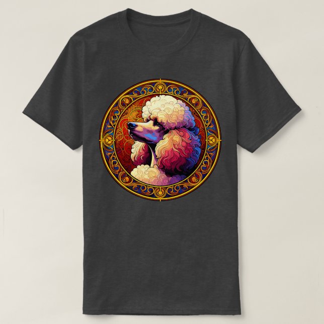 Camiseta Art Deco Standard Poodle Legal Poodle Art (Frente do Design)