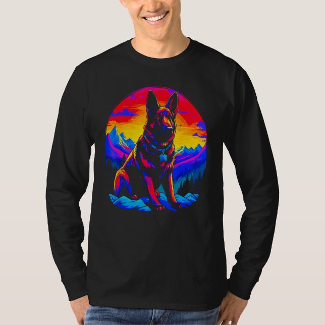 Camiseta Art German Shepherd Dog (Frente)