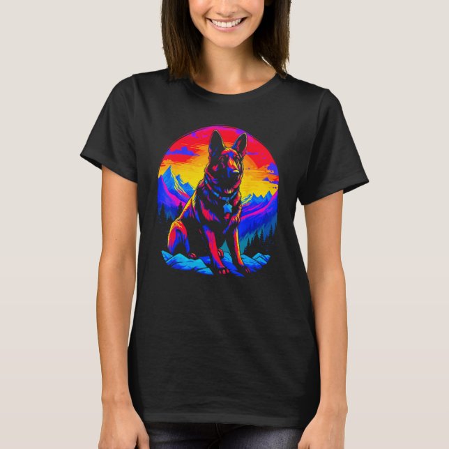 Camiseta Art German Shepherd Dog (Frente)