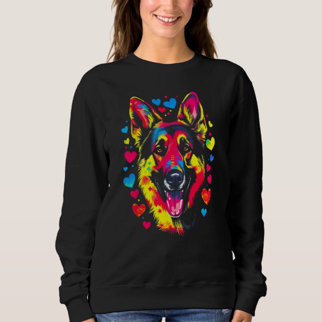 Camiseta Art German Shepherd Dog  1 (Frente)
