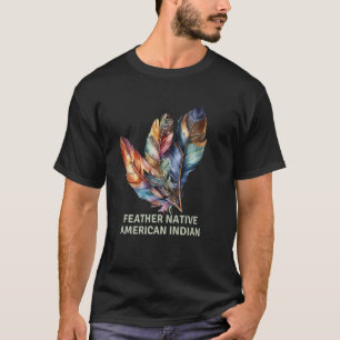 Camiseta Art Graphic Feather Southwest Native American Indi
