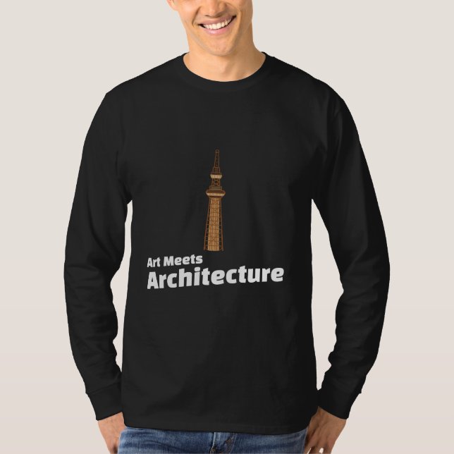 Camiseta Art Meets Architecture – Architect Art  (Frente)