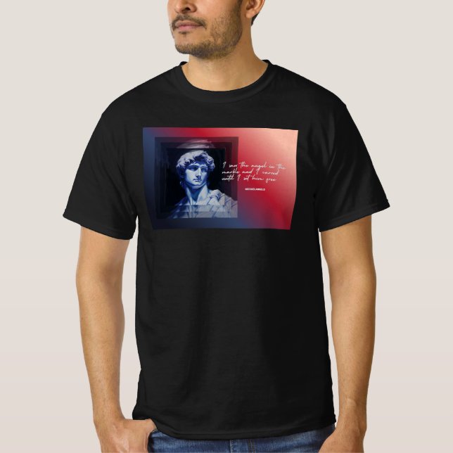 Camiseta Art Never Dies | Escultura de David (Frente)