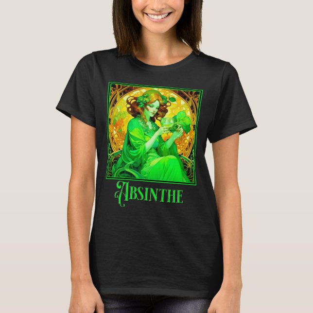 Camiseta Art Nouveau Absinthe (Frente)