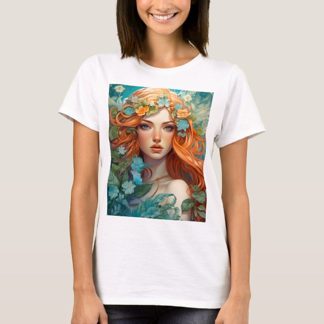 Camiseta Art Nouveau Aos Sí Fada (Frente)