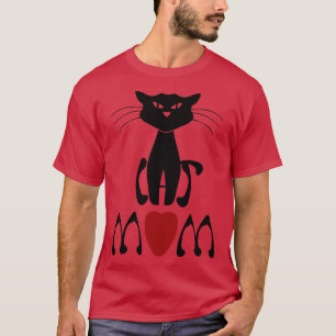 Camiseta Art Nouveau Cat Mãe