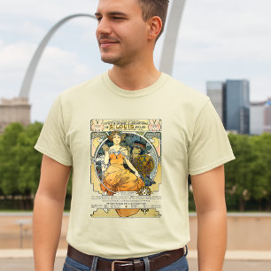 Camiseta Art Nouveau Feira Mundial de 1904 St. Louis por Mu