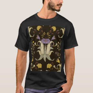 Camiseta Art Nouveau Floral: Padrão Vintage