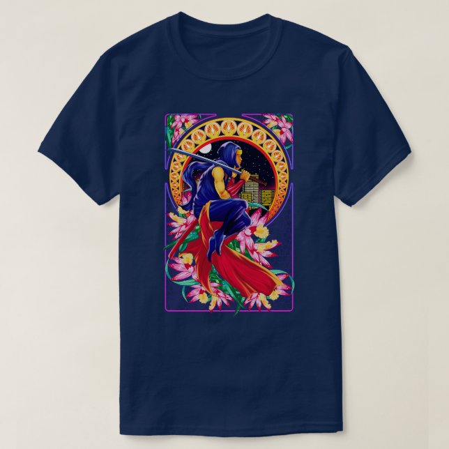 Camiseta Art Nouveau Gaiden (Frente do Design)