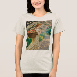 Camiseta Art Nouveau Mulher Pêssega Aveia