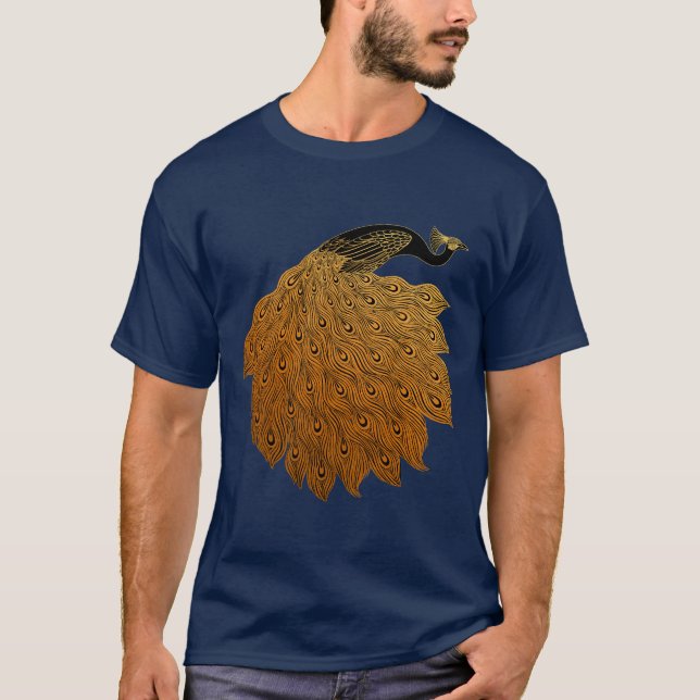 Camiseta Art Nouveau Peacock Will Bradley (Frente)
