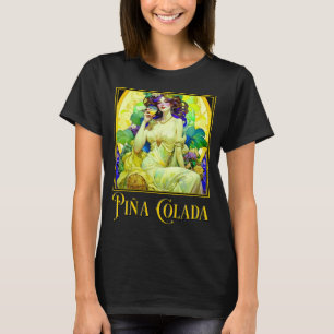 Camiseta Art Nouveau Pina Colada