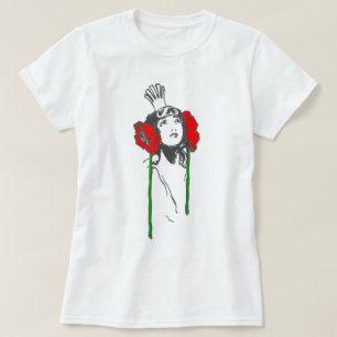 Camiseta Art Nouveau Rainha Vermelha Papa Ozma de Oz