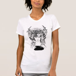 Camiseta Art Nouveau Style Witch