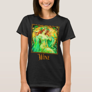 Camiseta Art Nouveau Wine