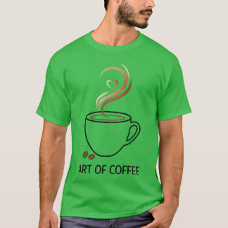 Camiseta Art of Coffee Elegant Minimalist Coffee Cup Desi f