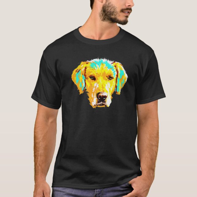 Camiseta Art Splash Labrador Design Pour Le Propritaire Du (Frente)