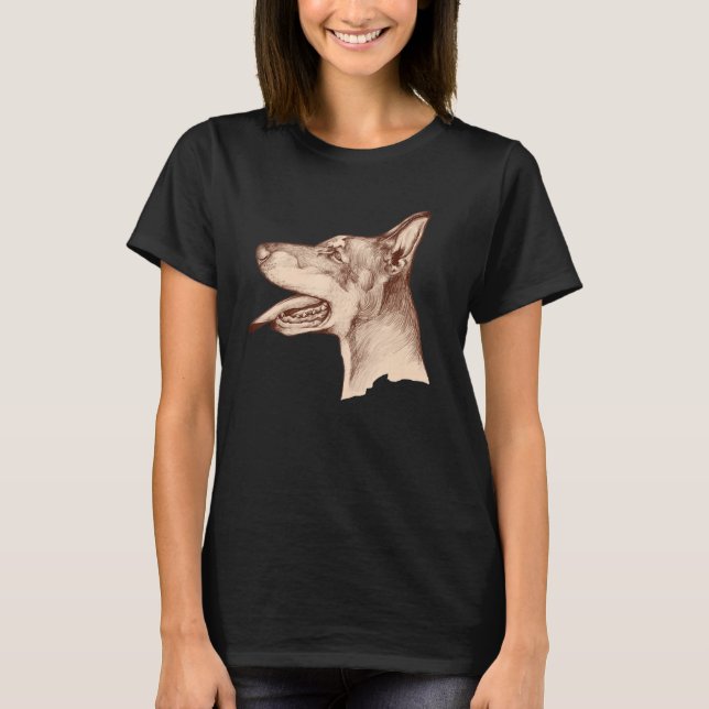 Camiseta Art Style Doberman Doberman Pinscher (Frente)