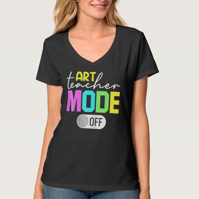 Camiseta Art Teacher Mode Off (Frente)