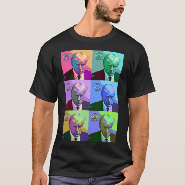 Camiseta Art Trump Mugshot (Frente)