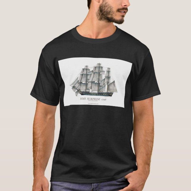 Camiseta Arte 1796 da surpresa do HMS (Frente)