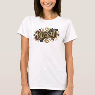 Camiseta Arte 2D BLESSED que chama a atenção